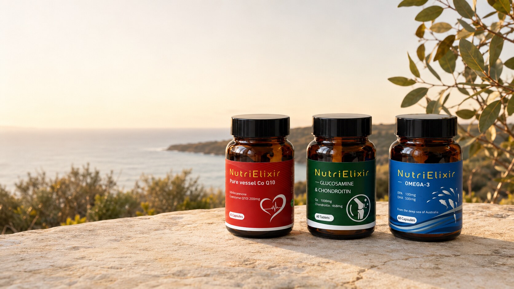 Nutri Elixir澳大利亚海岸与三款产品